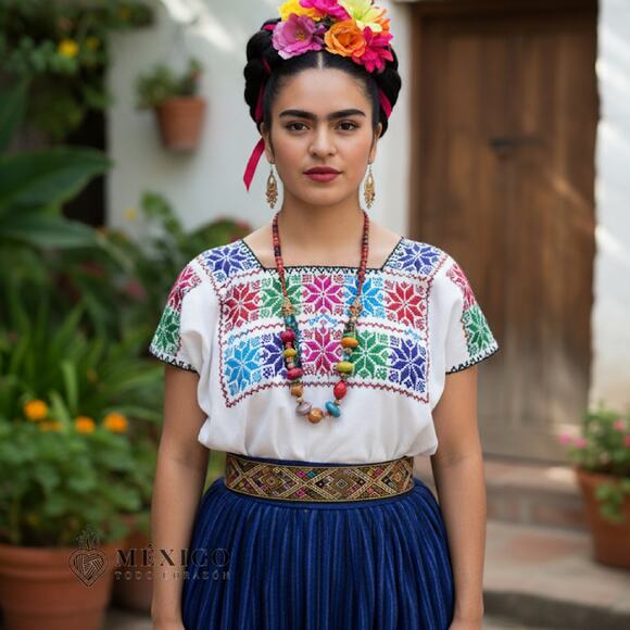 Mexican Folkloric belt day of the dead 5 de Mayo colorfull mexico todo corazon - Picture 1 of 4